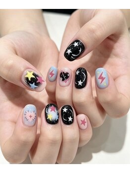 ユニコーンネイル 原宿表参道(unicorn nail)の写真/ハイセンスなモテネイルで注目の的間違いなし【2026年大人気のチークネイル6980円/持ち込みデザイン可】