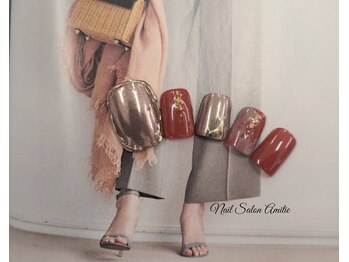 ネイルサロン アミティエ(Nail Salon Amitie)/mirror×囲みミラー:nuance foot