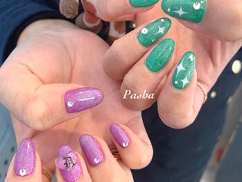パシャ(Pasha)/Green × purple