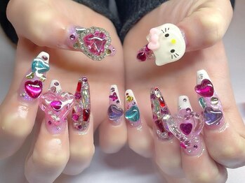 ベティネイル アイラッシュ(Betty Nail)/キティちゃんネイル スカルプ