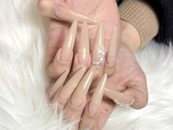 アンクジェーネイル(ankJ.nail)の写真/【持込ok!!】《妥協しない仕上がり☆》品と色気のある女性へ♪スカルプチュアでロングも！デザインも豊富◎