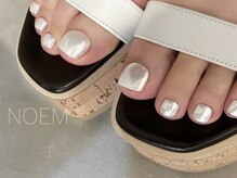 ノエム ネイルサロン(NOEM)の雰囲気（フットで人気のホワイトミラー★7000円）