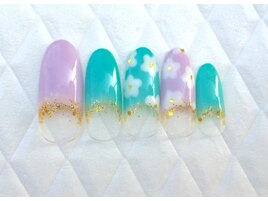 お花柄ネイル