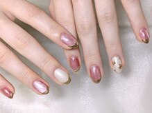 ミューズ ミューズ(Muse Muse)/ミラーフレンチ 手描きハート