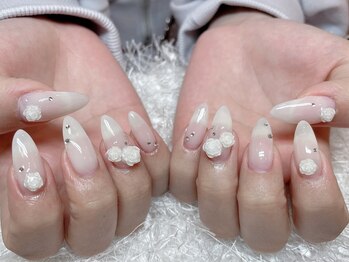 レアネイル 新宿(le'a nail)/薔薇ネイル