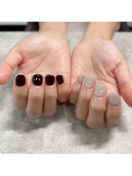 アシメワンカラー