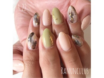 ラナンキュラス(Ranunculus)/ミルキー☆大人 Art