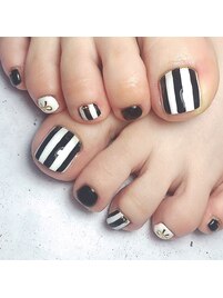フットネイル☆ストライプ