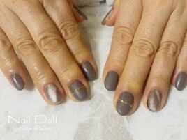 マットマグネットにミラーアート