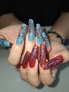 ウルステラ(ulstella)/夏ぶち上げネイル