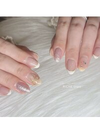 上品リボンネイル