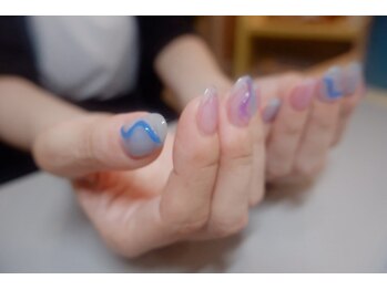 アヤネイル(Aya nail)/Blue×Purple