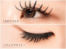フレイムス アイラッシュ アンド ネイル(FRAMES)の雰囲気((上)持続力No1.LEDマツエク(下)持続性◎バインドフラット)