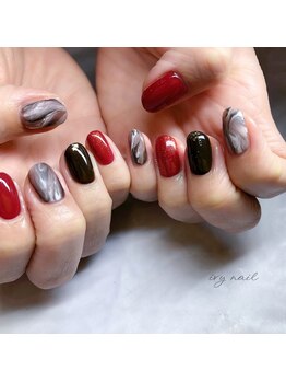 アイビーネイル(ivy-nail)/バレンタイン☆マーブルチョコ♪