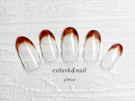 べっ甲フレンチネイル