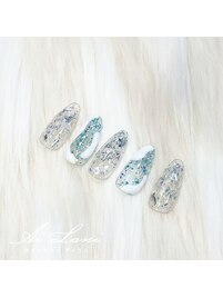 雪ネイル