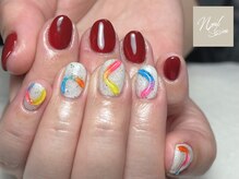 ネイルセッション(nail session)/ぷっくりアシメネイル
