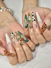エクアネイルズ(Akuwa nails)/スカルプ3Dアート180分やり放題