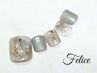 ≪大人可愛い≫★定額フットネイル★￥8500コース（オフ代別途）