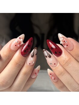 ネイルアトリエビー(nail atelier be’)/バレンタインネイル