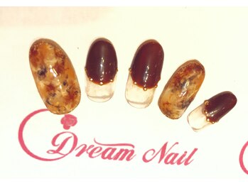 ドリームネイル 綾瀬店(Dream Nail)/べっ甲柄ネイル<綾瀬店>
