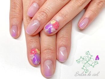 サロンドシエル(salon de ciel)/フラワーネイル
