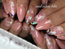 ネイルサロン ビビ(bibi)/ピンクシェルネイル