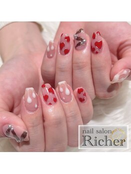 エスフィーネイルサロン リシェル(Esfy nailsalon Richer)/バレンタインネイル