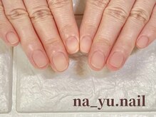 ナユネイル(na_yu.nail)/自爪風クリアネイル(マット) &nbsp;24