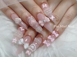 ゆめかわリボンネイル