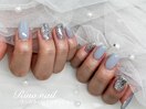 キラキラブルーネイル 80913
