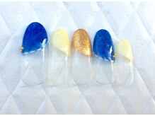 グラマーネイル(Glamor nail)/デニム風ネイル