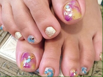 Foot★ニュアンスターコイズ