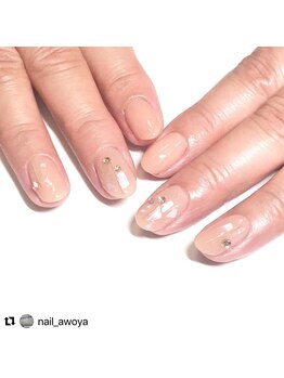アオヤ(h/n collection AWOYA)/大人シンプルネイル
