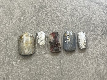 カラネイル 南森町店(calla nail)/キラキラ×マット