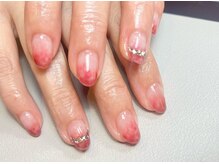 プロモート 岡山城下店(Promote)/グラデーション×ストーン