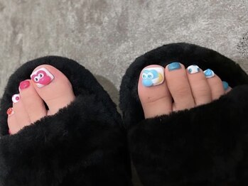 ブラン(Blanc)/キャラクターフットネイル