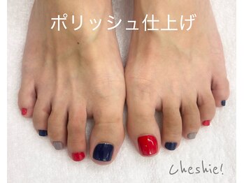 ネイルサロン チュシャ(cheshie)/フットケア＆カラーの塗り分け