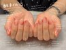 【2回目以降】じゅわっと色づく、桃ネイル