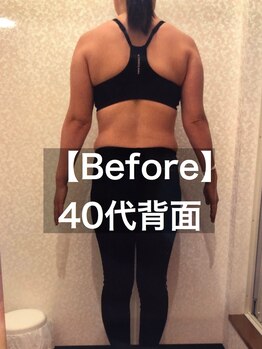 24ダイヤモンドジム(24 DIAMOND GYM)/【Before】40代女性背面