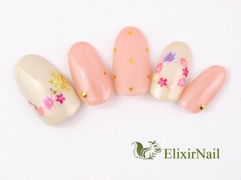 エリクサーネイル 神田(Elixir Nail)/シンプル/クーポン使用