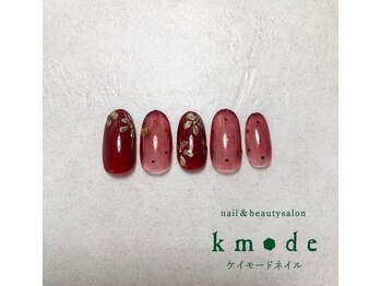 ケイモードネイル(kmode)/ボルドーのデザインネイル