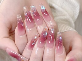 チークネイル付け放題クリスマス