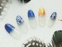 フェザーズ ネイル(feathers nail)/ペイズリーネイル♪