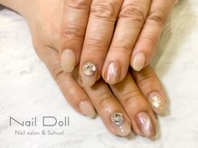 ネイルドール(Nail Doll)/Vカット×オーロラマグネット