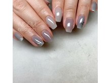 ノエム ネイルサロン(NOEM)/新色ブルーグレー×シルバー