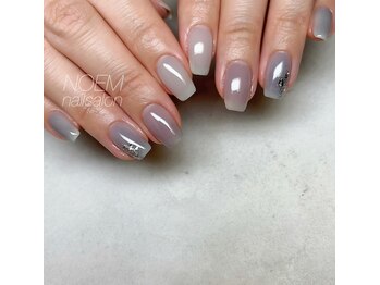 ノエム ネイルサロン(NOEM)/新色ブルーグレー×シルバー