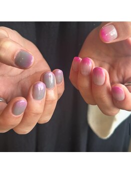 ラテ(latte.)/春　グラデーションネイル　