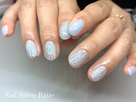 バカラネイル/ブルーネイル