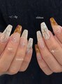 ラグネイル 鷹匠店(lag nail)&nbsp;べっ甲french × lace ribbon